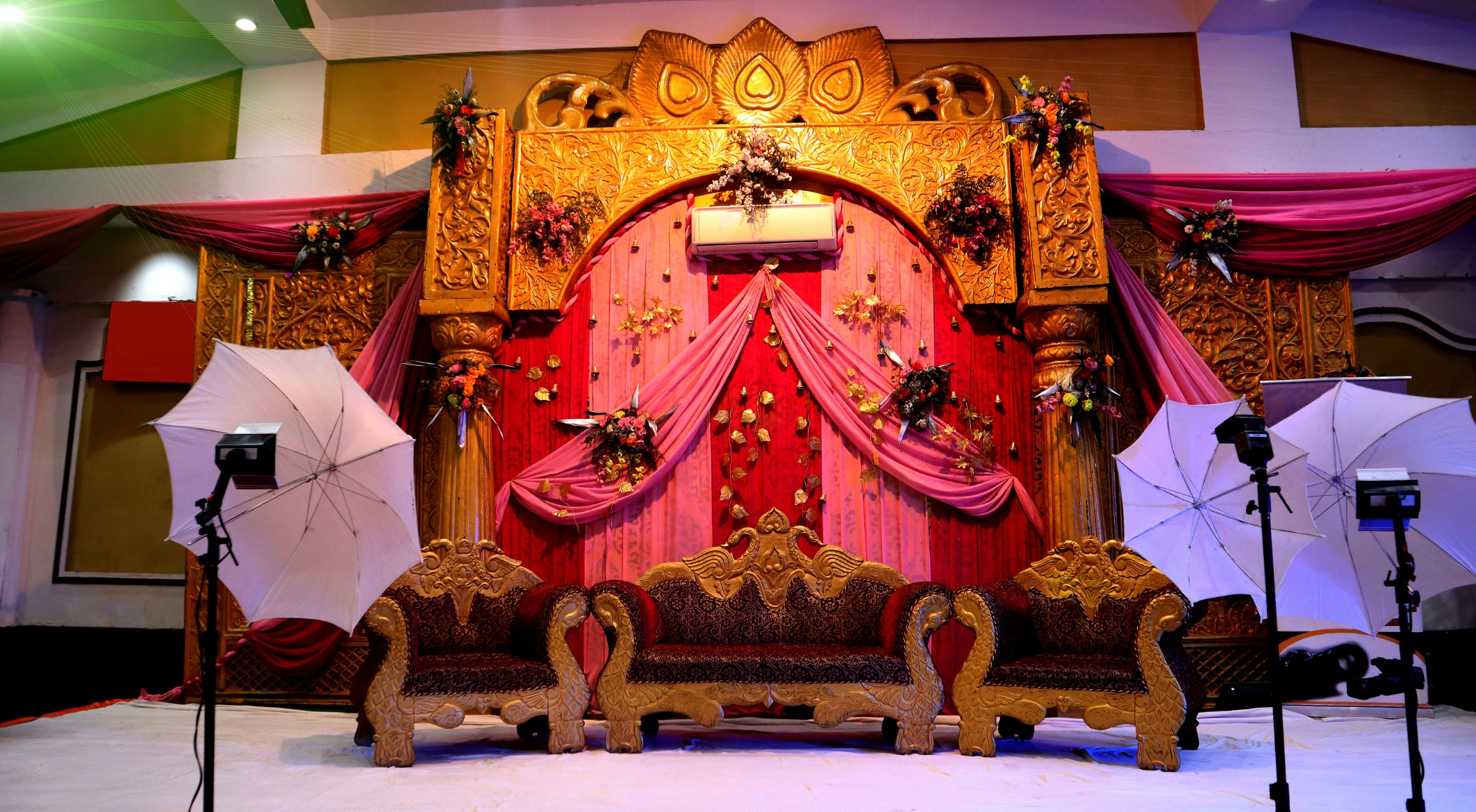 Indian wedding stage decoration